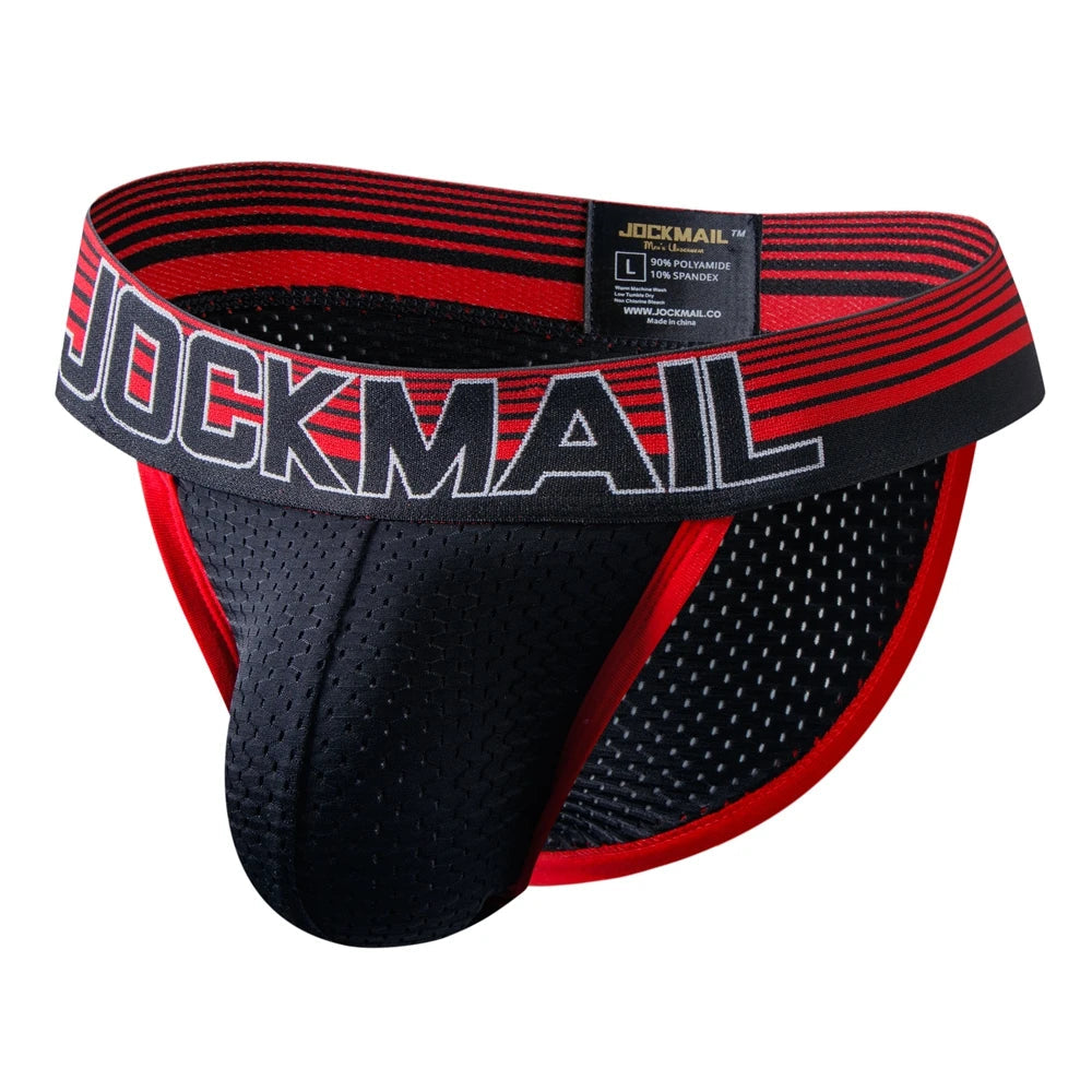 JOCKMAIL Men's U-Convex Mesh Briefs