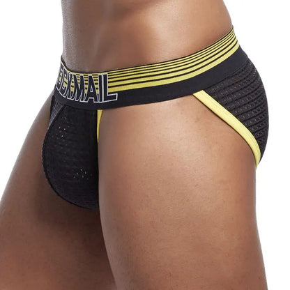 JOCKMAIL Men's U-Convex Mesh Briefs