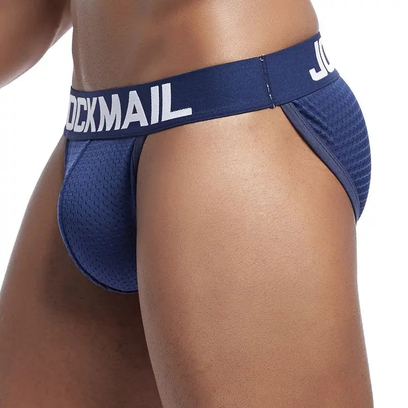 JOCKMAIL Men's U-Convex Mesh Briefs