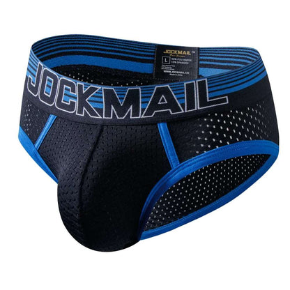 JOCKMAIL Men's U-Convex Nylon Mesh Briefs