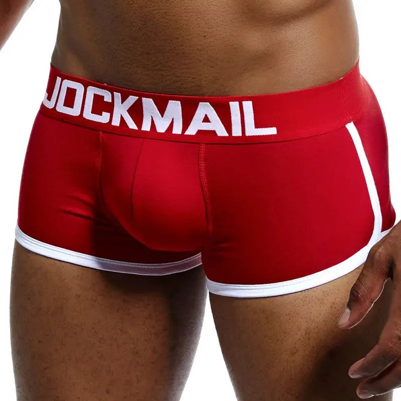 JOCKMAIL Mens Boxers Briefs with Push Up Cup