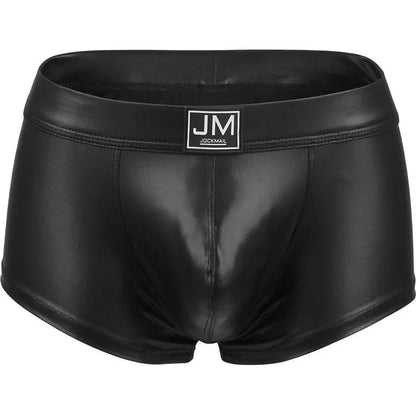 Bold PU Leather Men’s Boxer Shorts