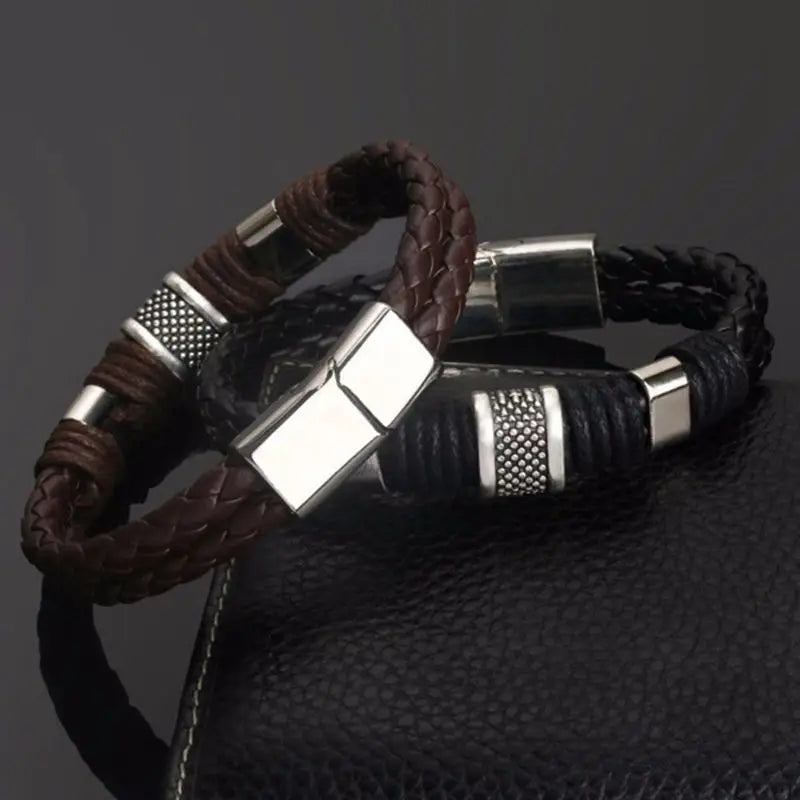 Leather Bracelets Jewelry Gift for Men