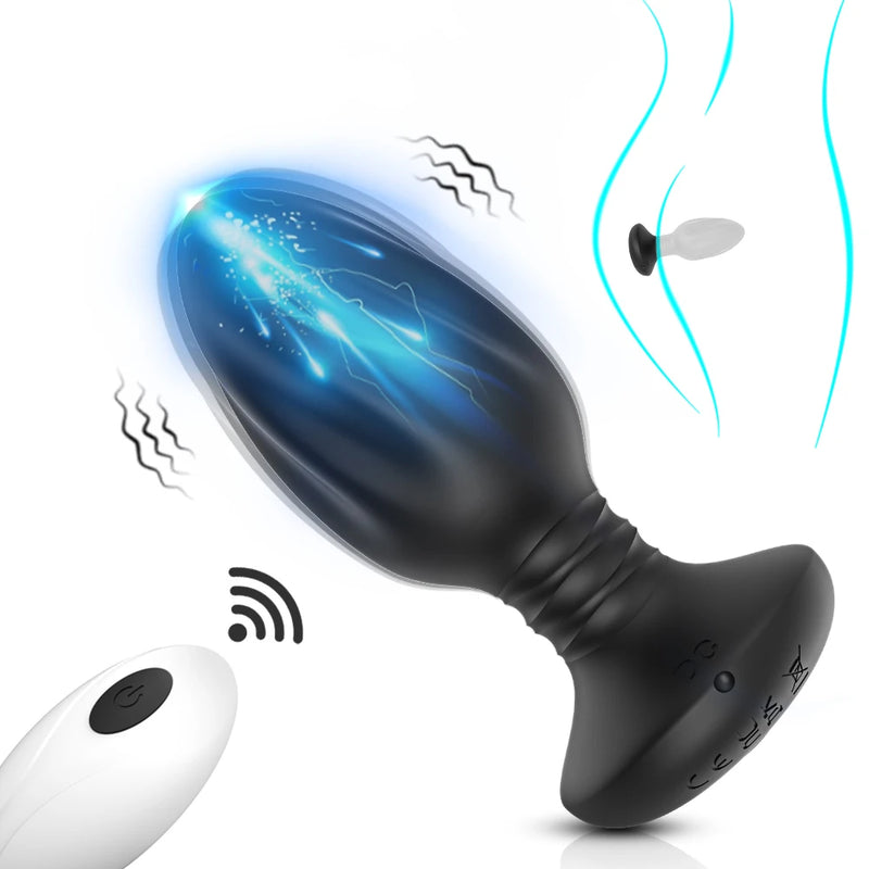 LED Vibrating Anal Plug