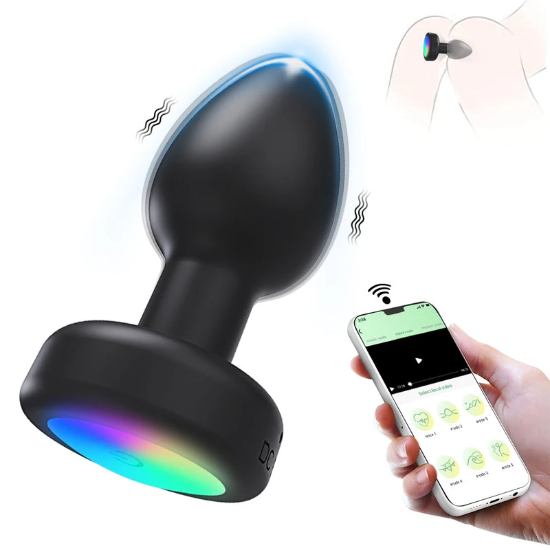 LED Vibrating Anal Plug