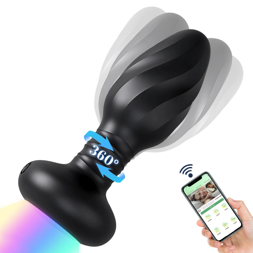 LED Vibrating Anal Plug