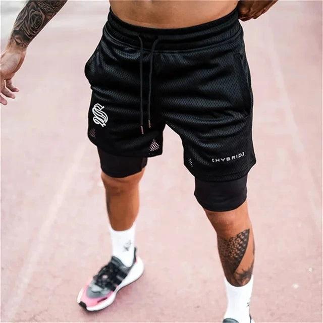 Men's 2-in-1 Summer Mesh Running Shorts