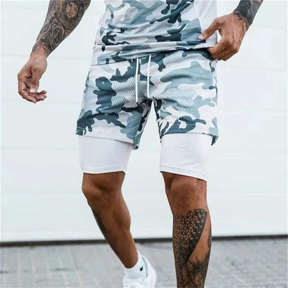 Men's 2-in-1 Summer Mesh Running Shorts