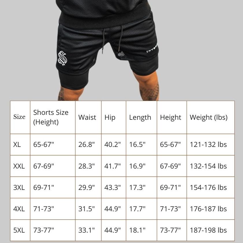 Men's 2-in-1 Summer Mesh Running Shorts