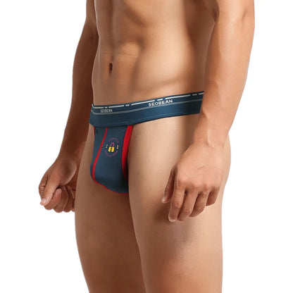 Men's Breathable Cotton Thong Underwear