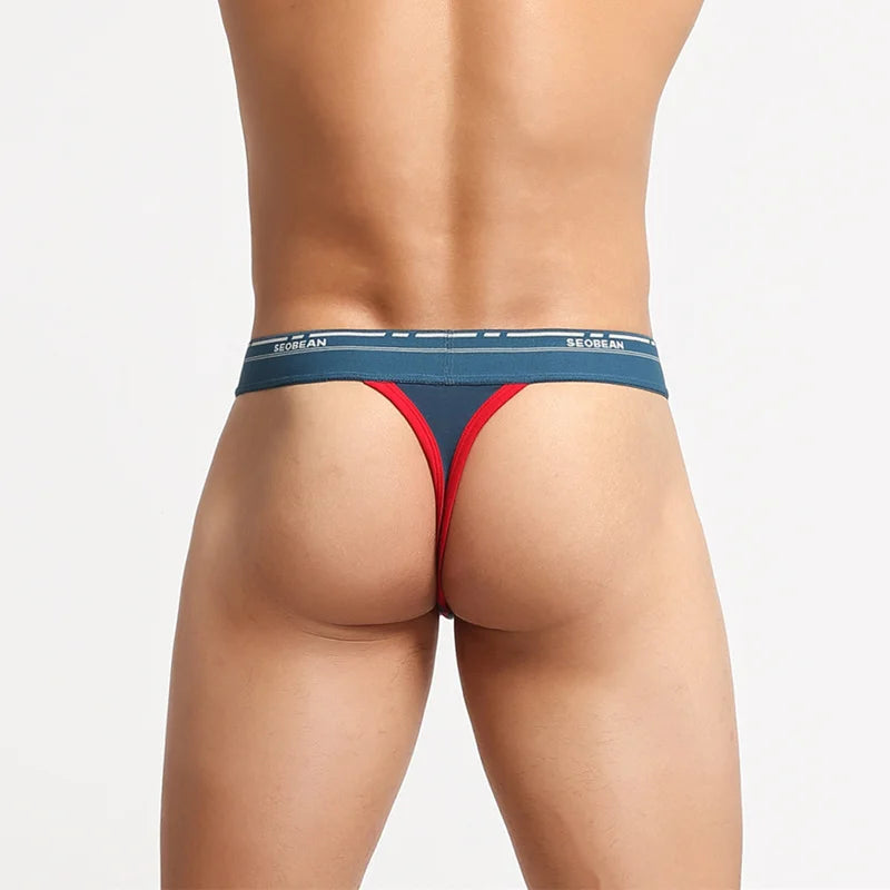 Men's Breathable Cotton Thong Underwear