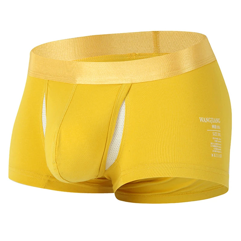 Men's Cotton Boxer Shorts with Pouch