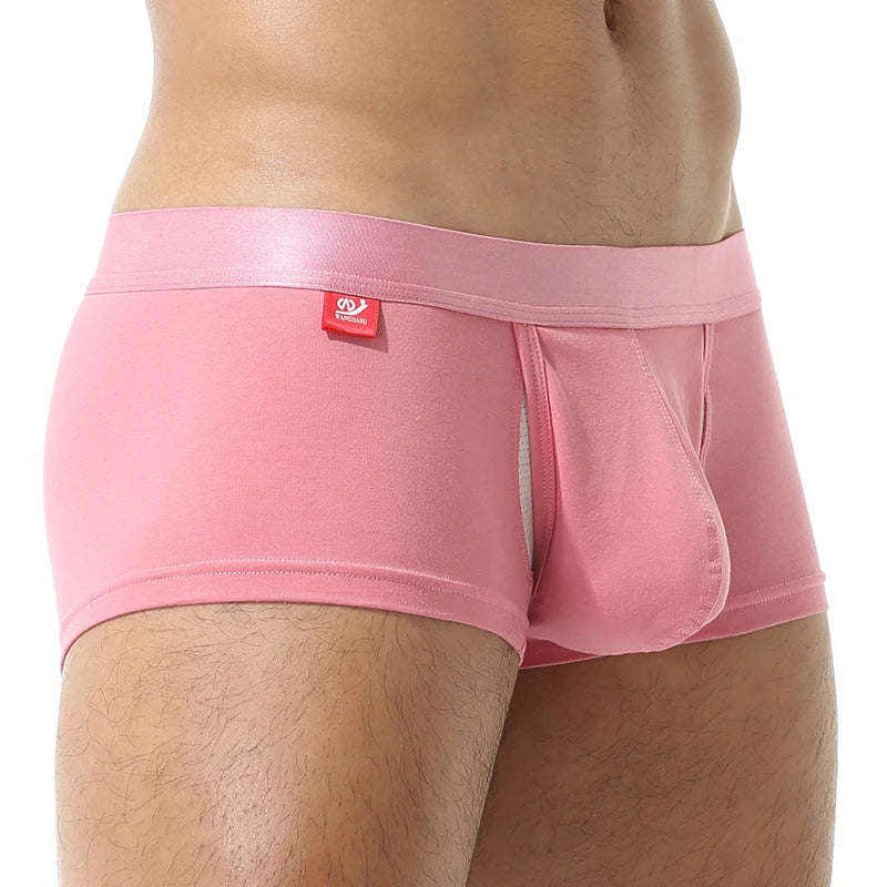 Men's Cotton Boxer Shorts with Pouch