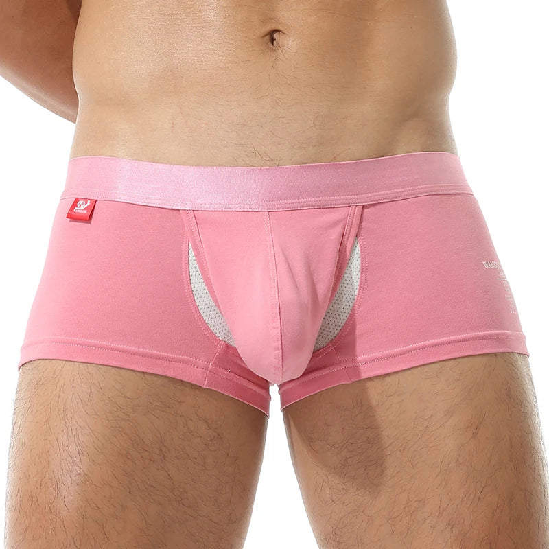 Men's Cotton Boxer Shorts with Pouch