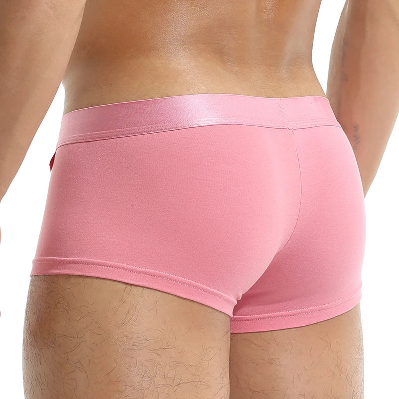 Men's Cotton Boxer Shorts with Pouch