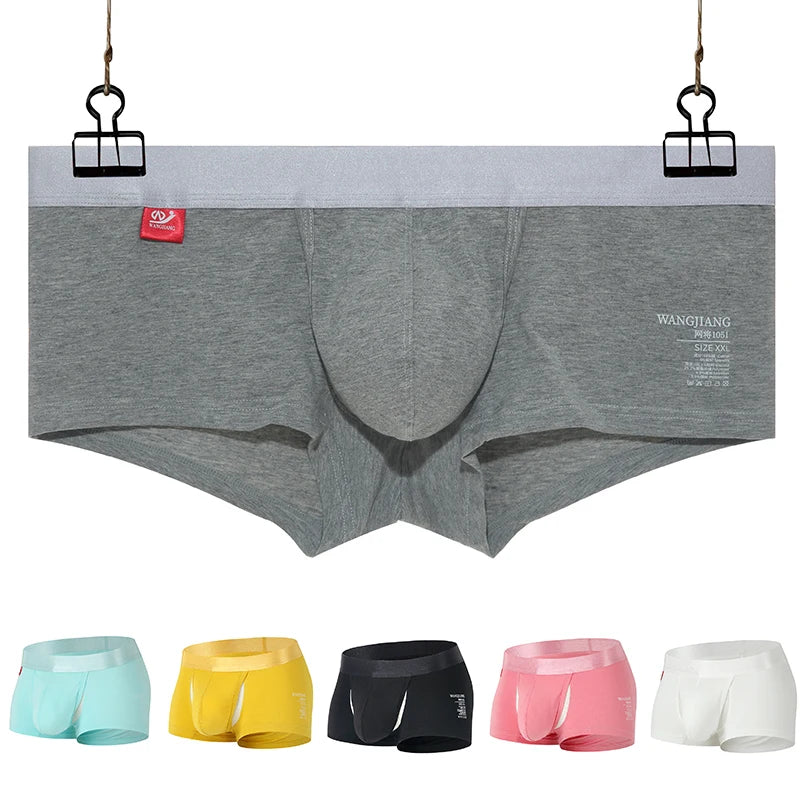 Men's Cotton Boxer Shorts with Pouch