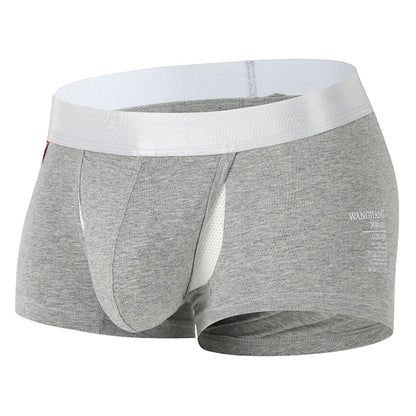 Men's Cotton Boxer Shorts with Pouch