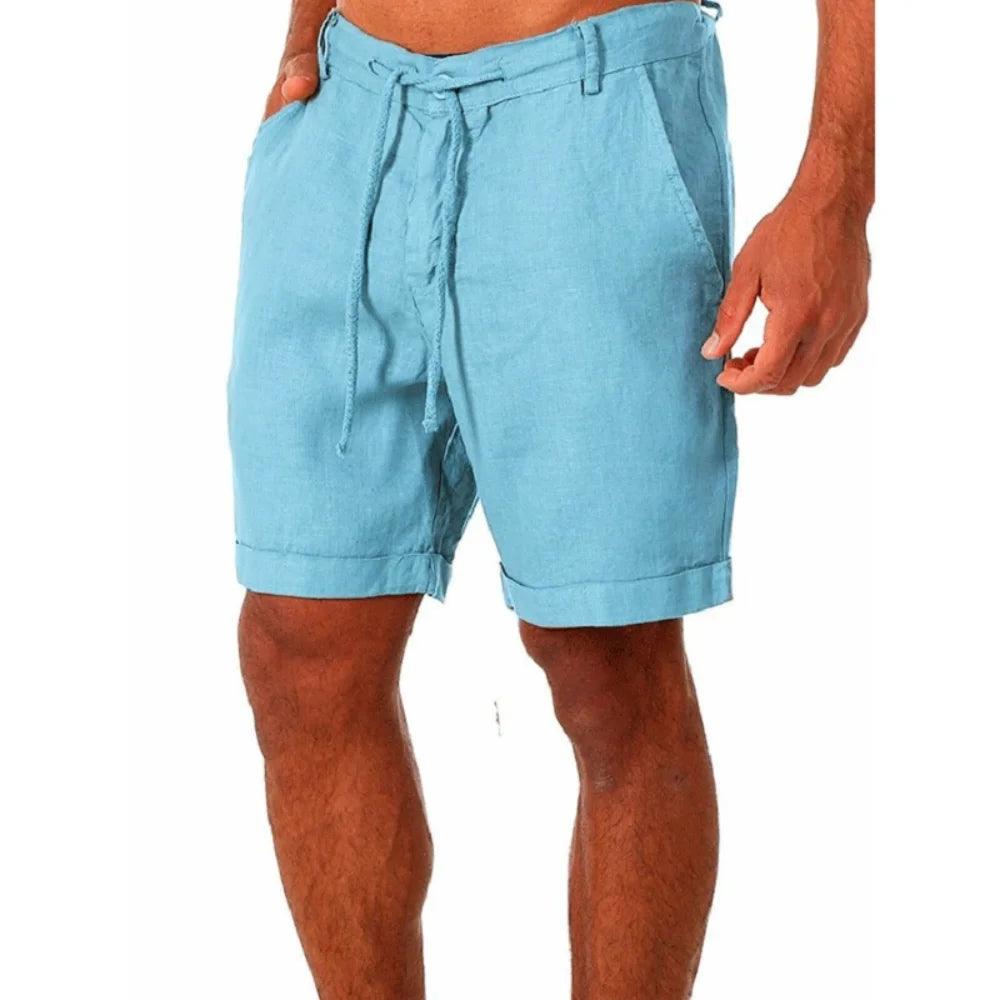 Men's Cotton Linen Summer Shorts