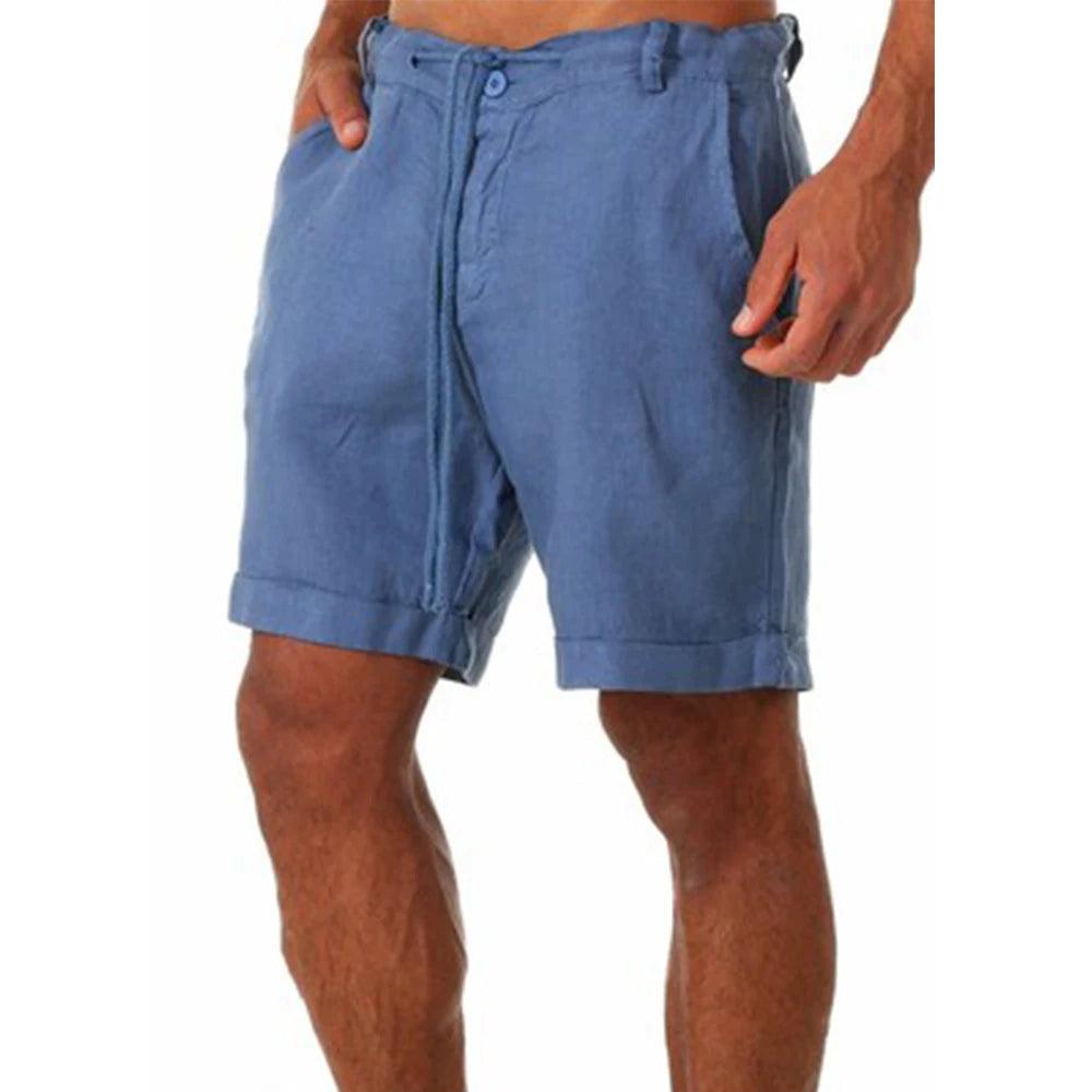 Men's Cotton Linen Summer Shorts