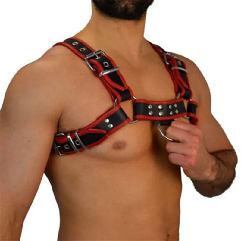 Men's Leather Chest Harness