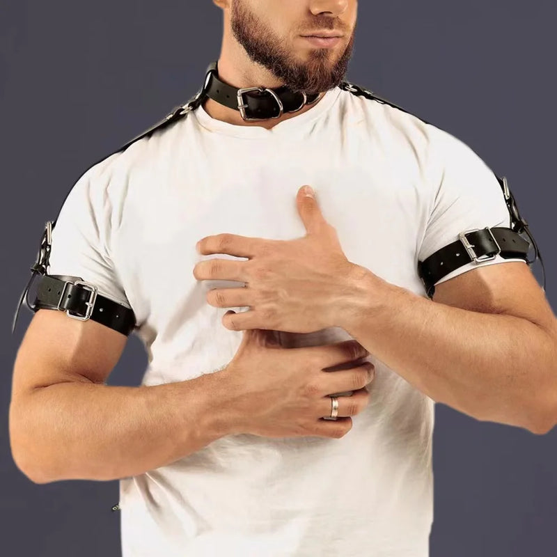 Men's Leather Chest Harness