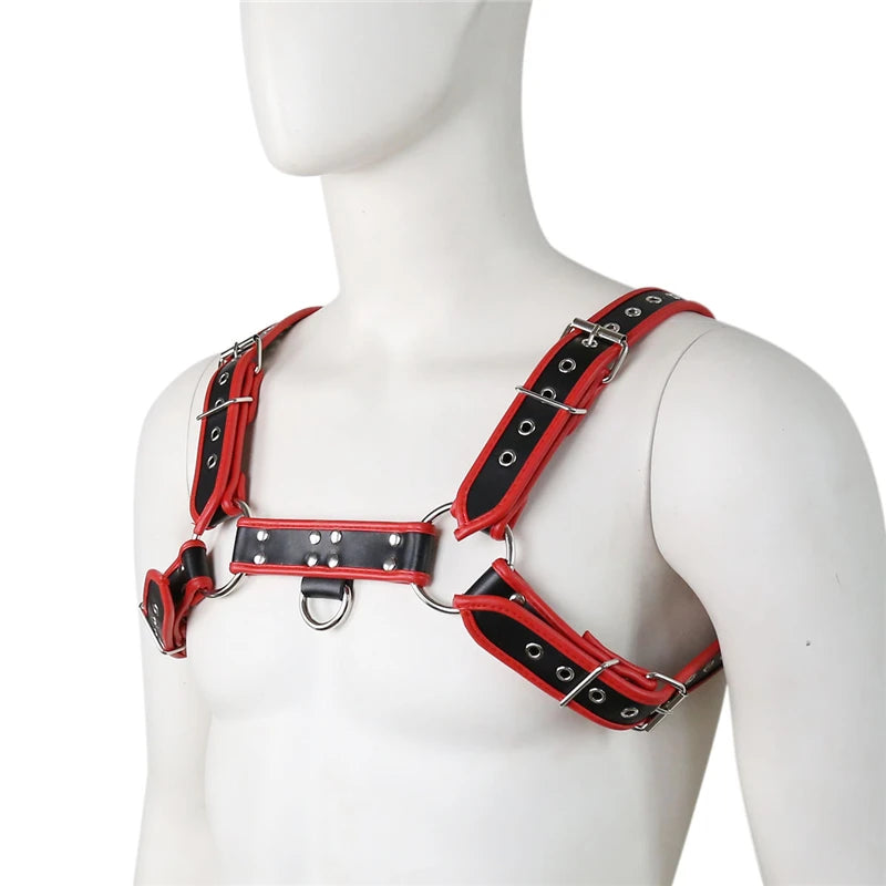 Men's Leather Chest Harness