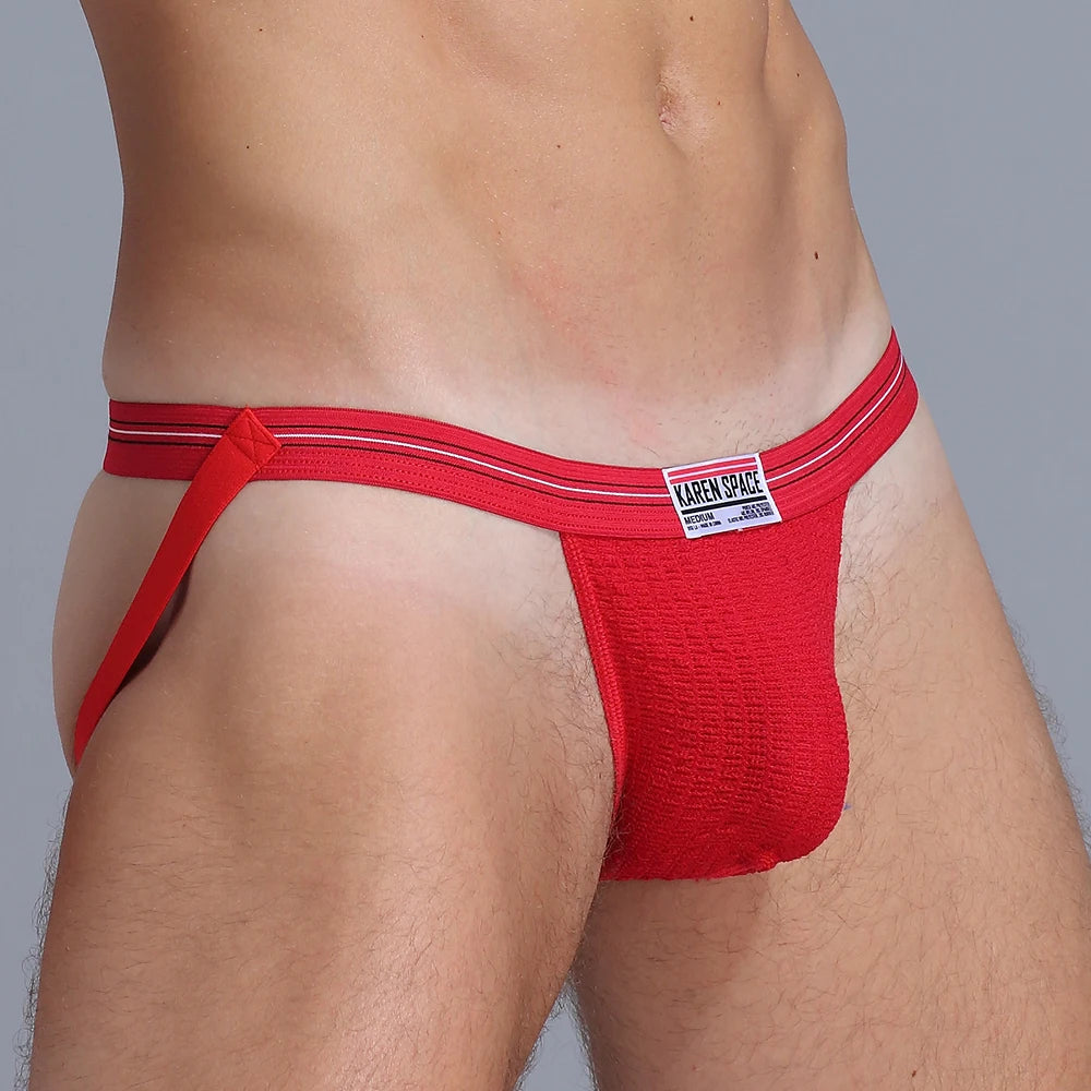 Men's Low-Rise Breathable Cotton Sports Thong