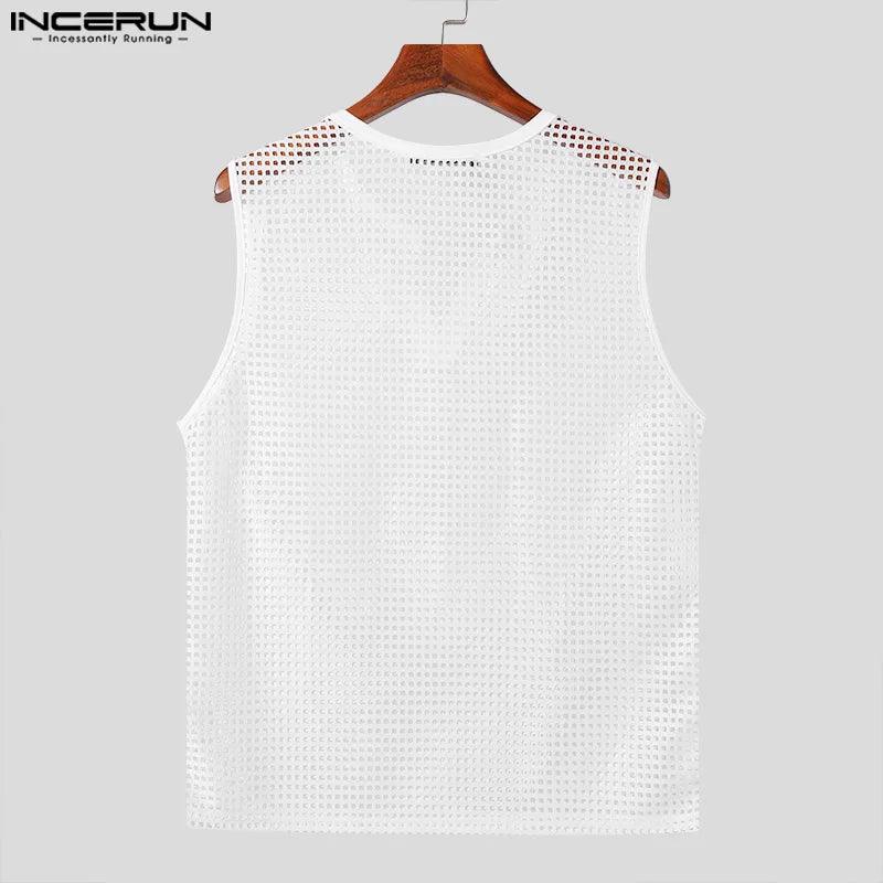 Men's Mesh Hollow Out V-Neck Tank Tops: Summer Streetwear