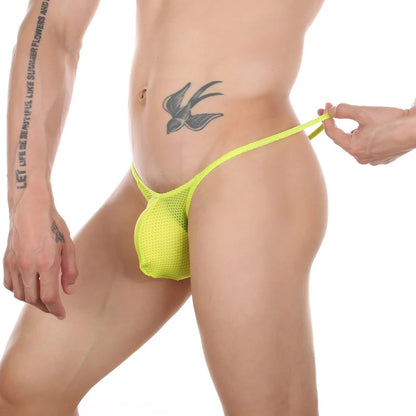 Men's Nylon Mesh G-String Thong