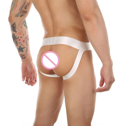 Men's Sexy Jockstrap Thongs: Breathable Mesh Lingerie