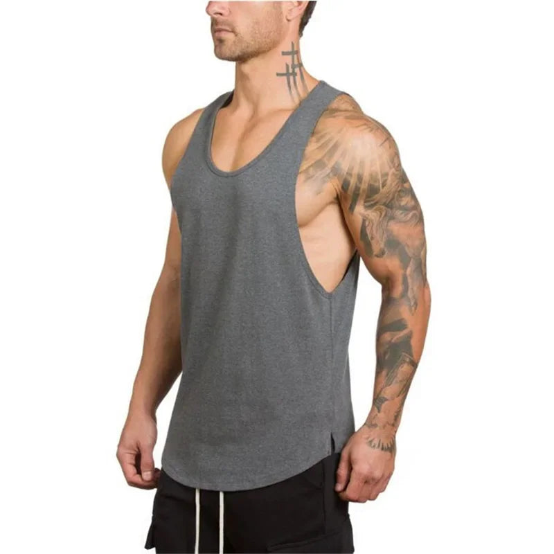 Men's Sleeveless Vest Tank-Top for Fitness