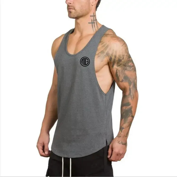 Men's Sleeveless Vest Tank-Top for Fitness