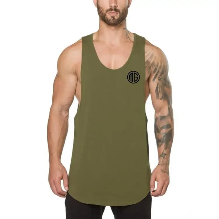 Men's Sleeveless Vest Tank-Top for Fitness