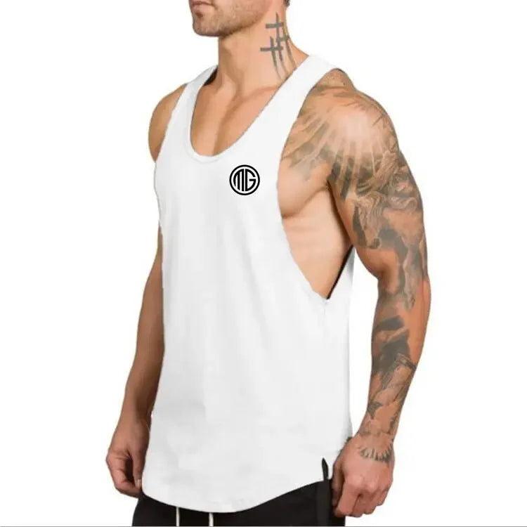 Men's Sleeveless Vest Tank-Top for Fitness