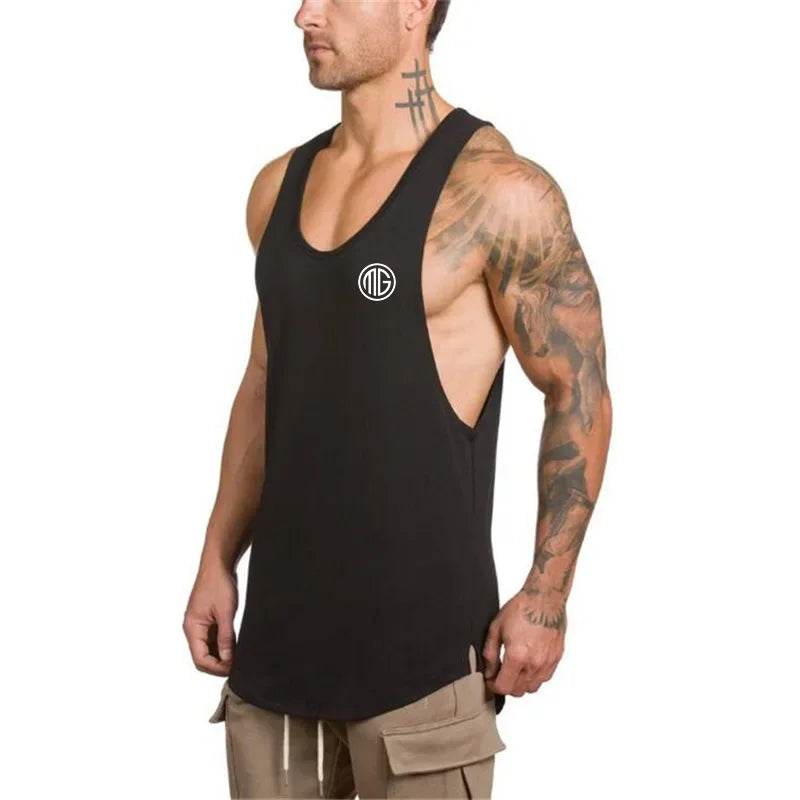 Men's Sleeveless Vest Tank-Top for Fitness