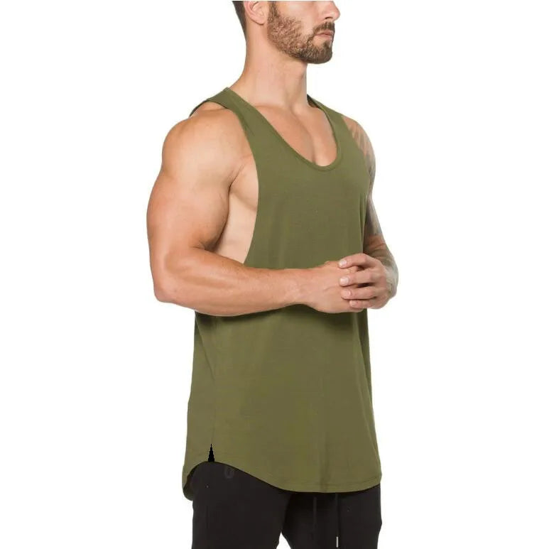 Men's Sleeveless Vest Tank-Top for Fitness