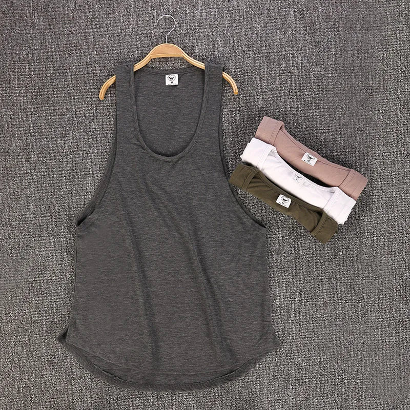 Men's Sleeveless Vest Tank-Top for Fitness