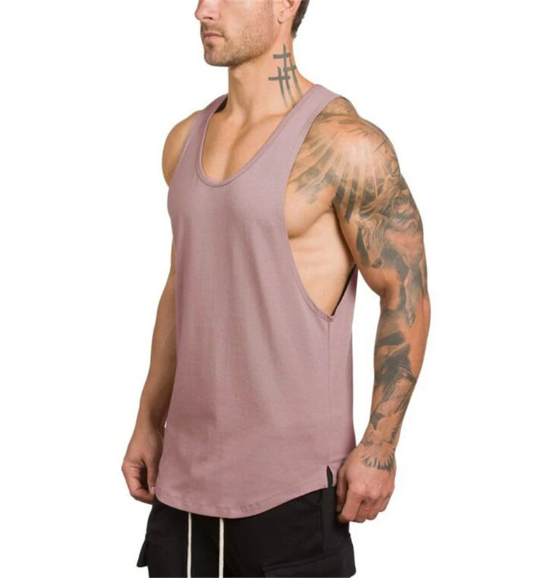 Men's Sleeveless Vest Tank-Top for Fitness