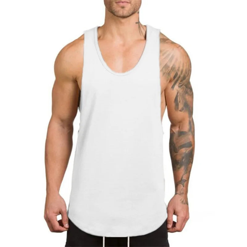 Men's Sleeveless Vest Tank-Top for Fitness