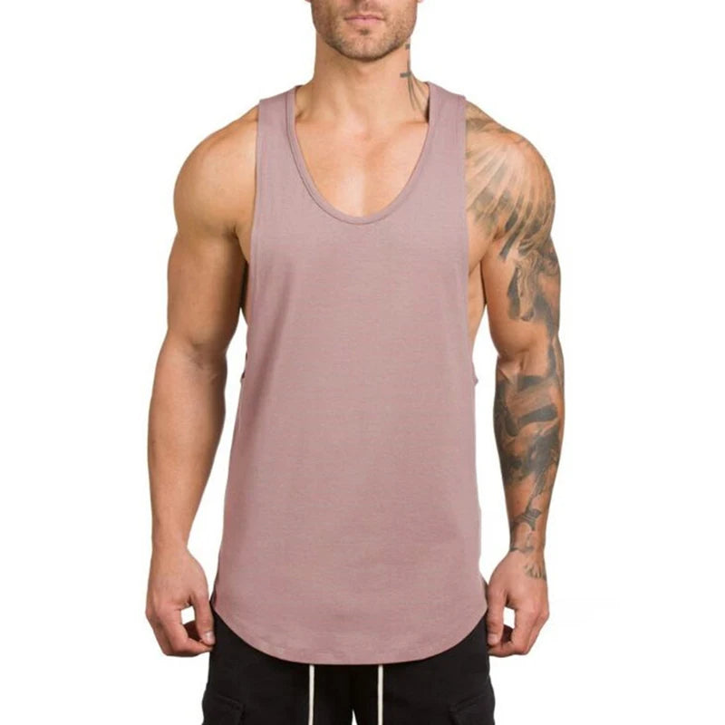 Men's Sleeveless Vest Tank-Top for Fitness