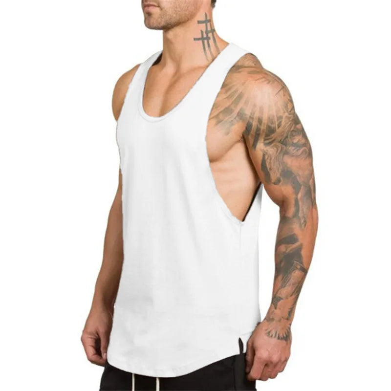 Men's Sleeveless Vest Tank-Top for Fitness