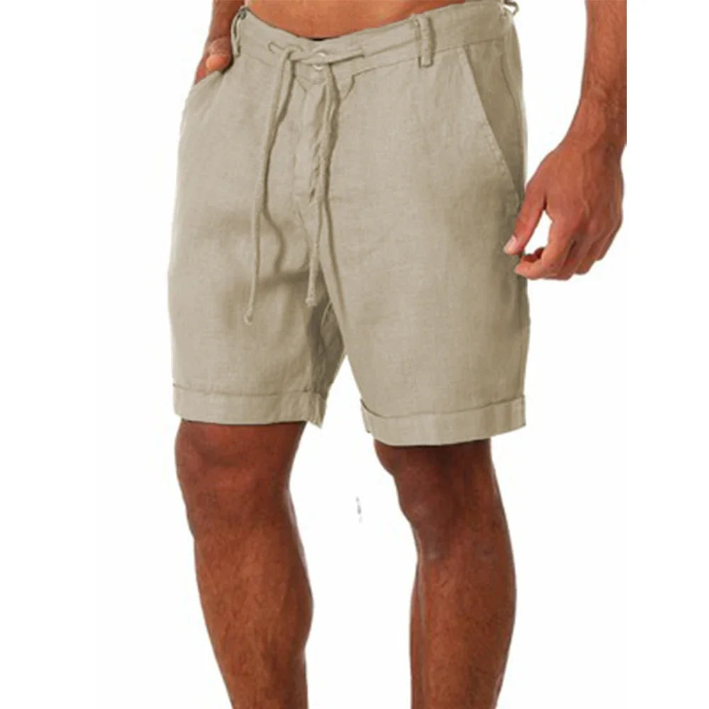 Men's Summer Cotton Linen Shorts