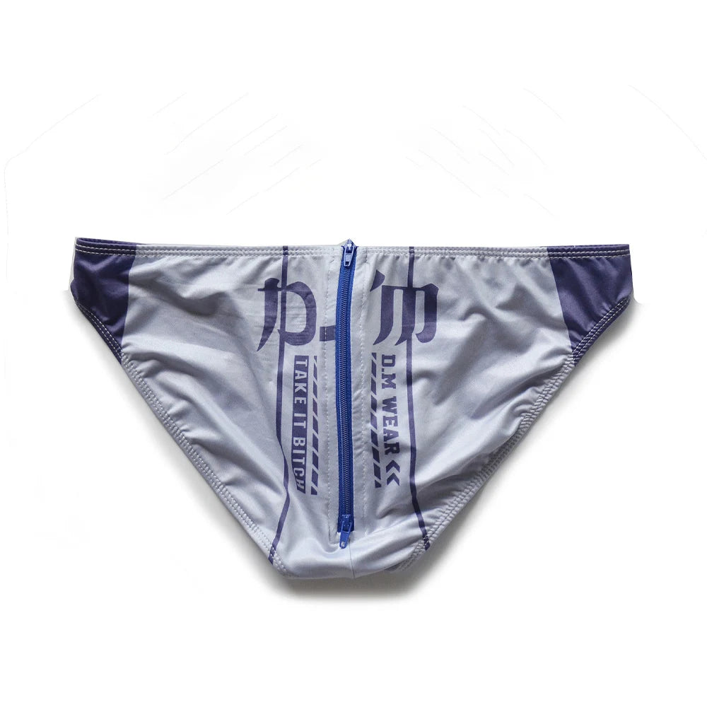 Men's Sexy Zipper Briefs