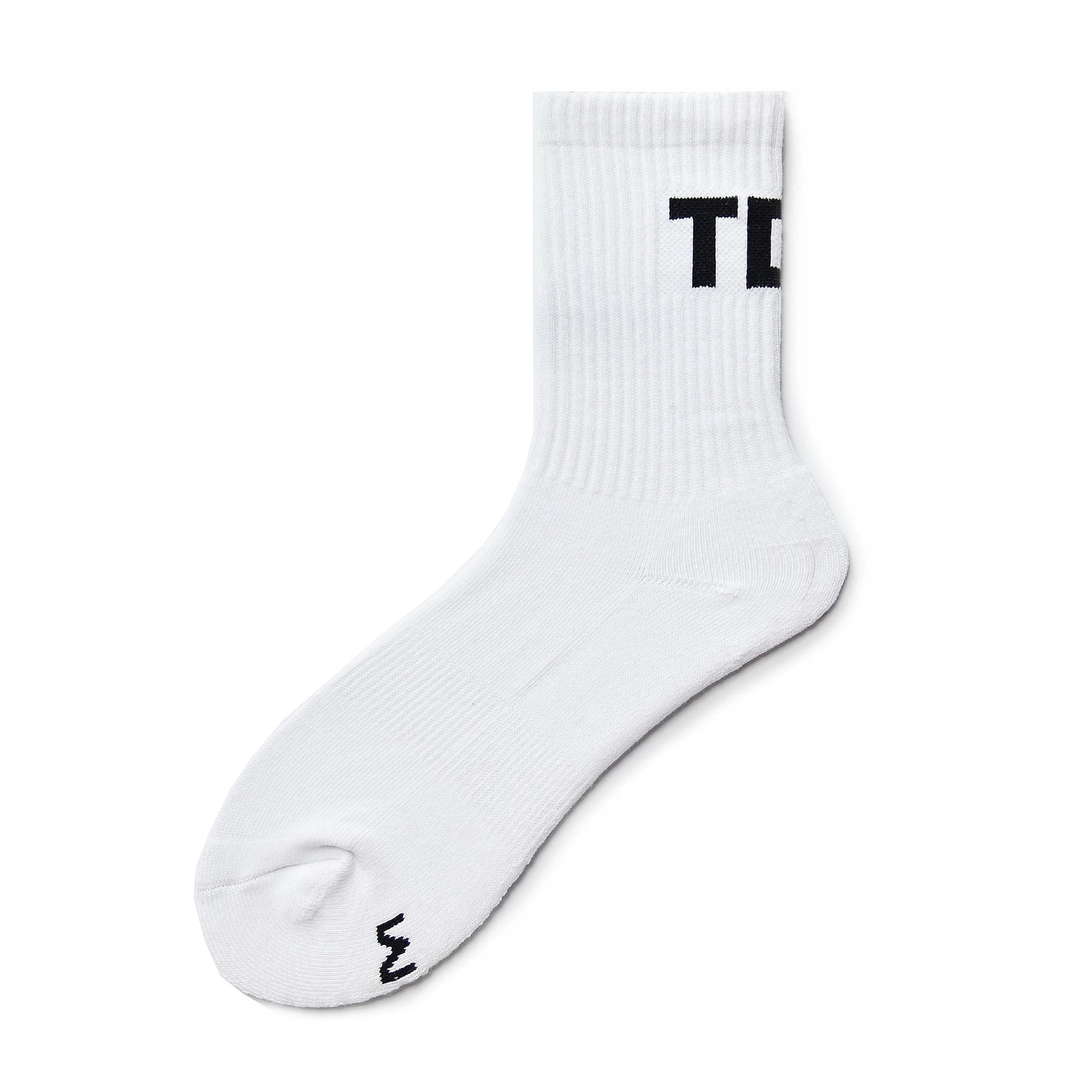 Men's White Letter Socks