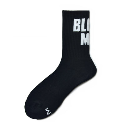 Men's White Letter Socks