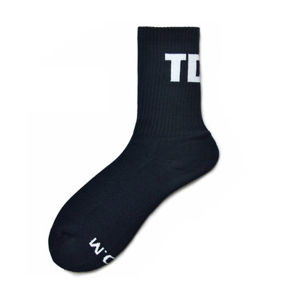 Men's White Letter Socks