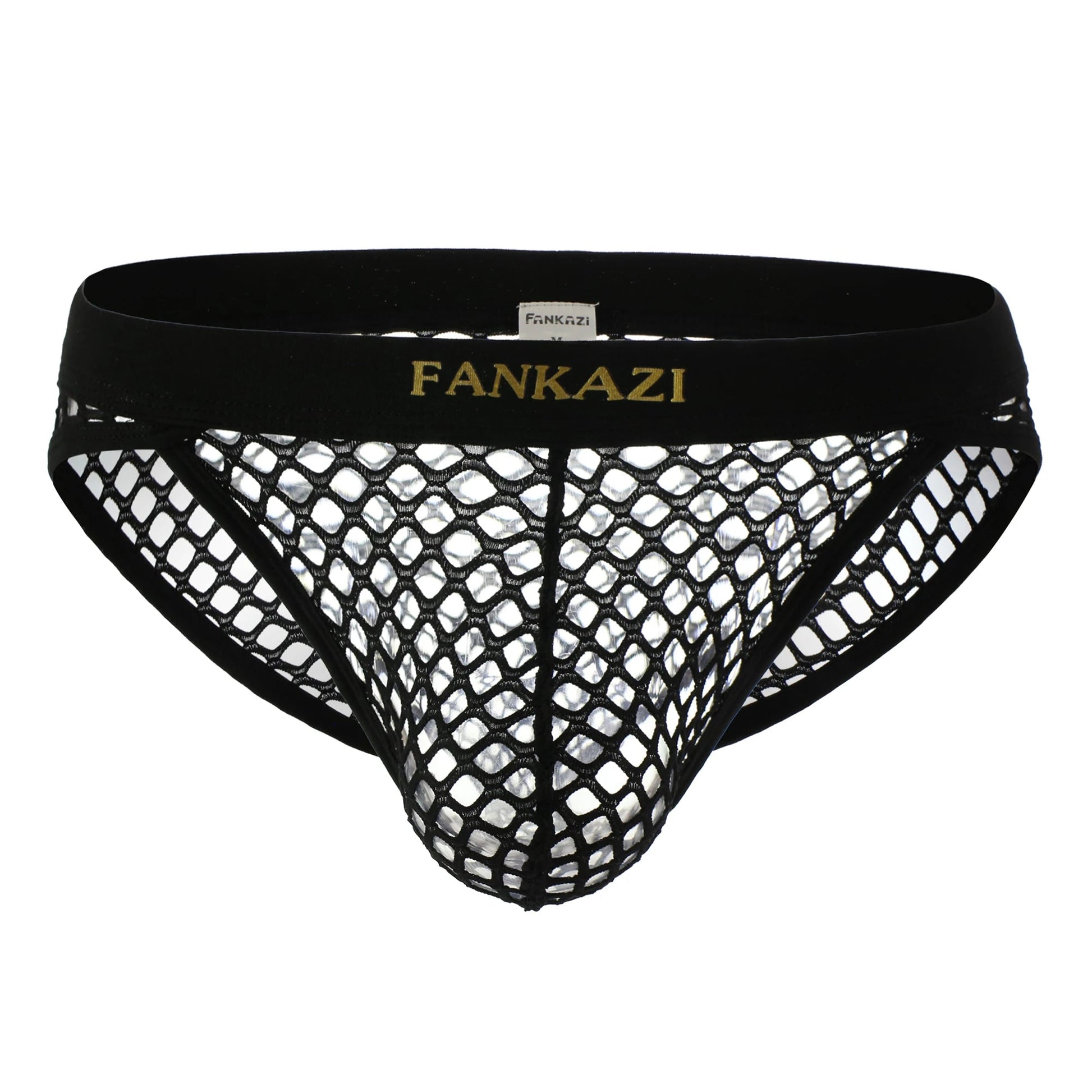 Mens Transparent Fishnet Set