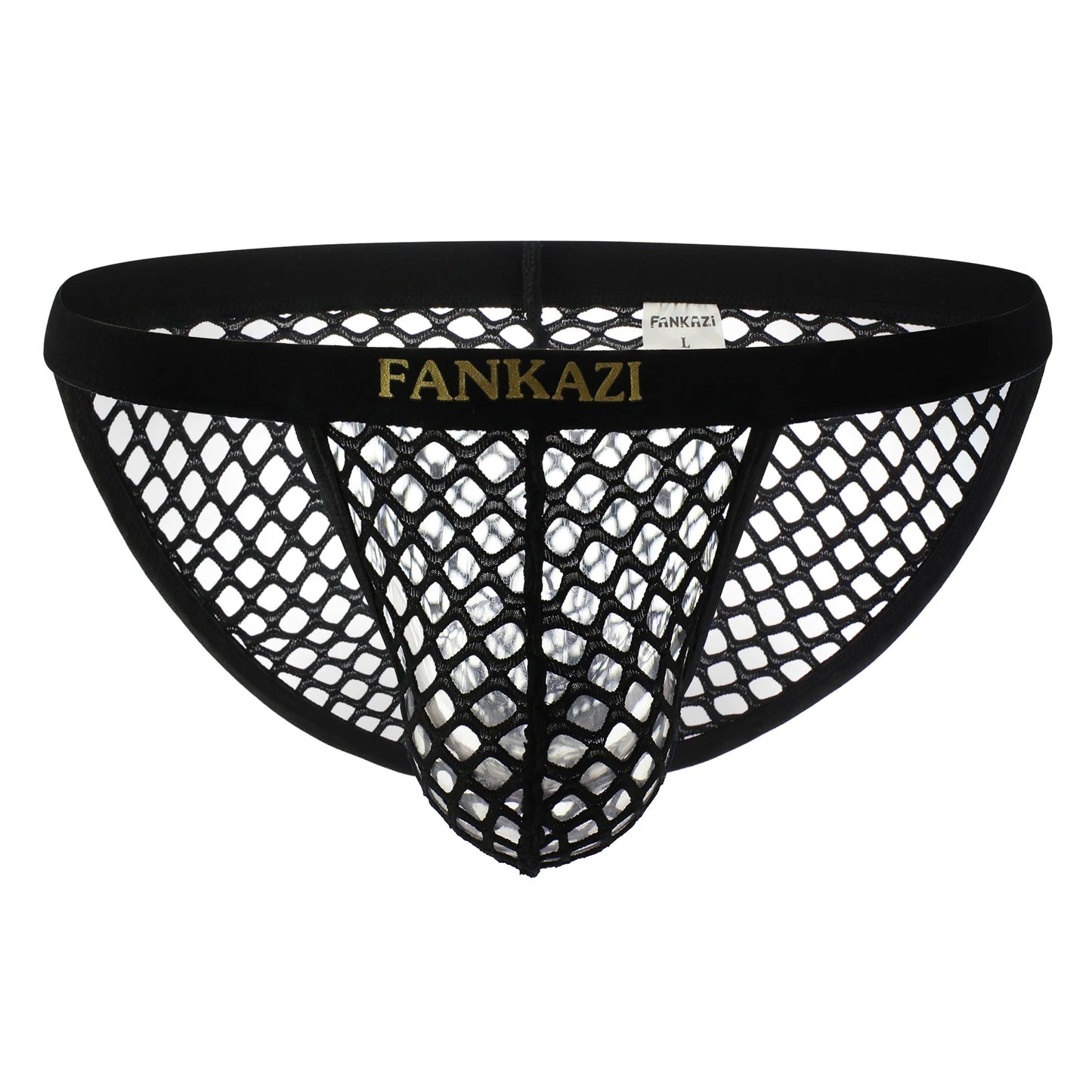 Mens Transparent Fishnet Set