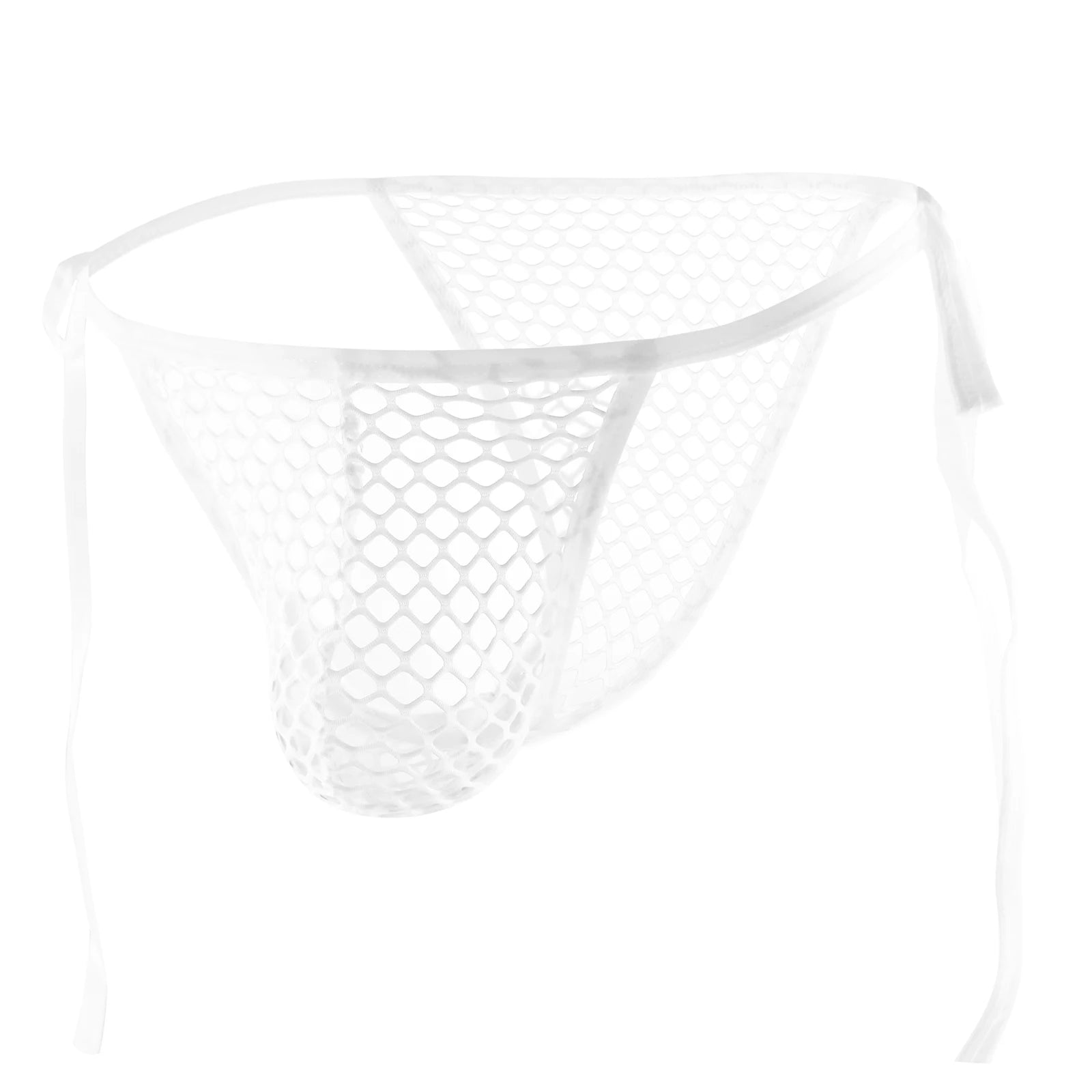 Mens Transparent Fishnet Set