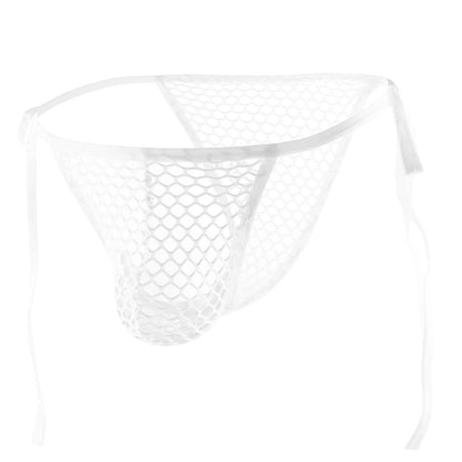 Mens Transparent Fishnet Set